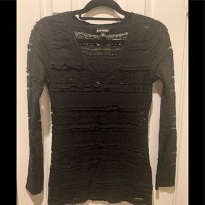 Express Long Sleeve Lace Top